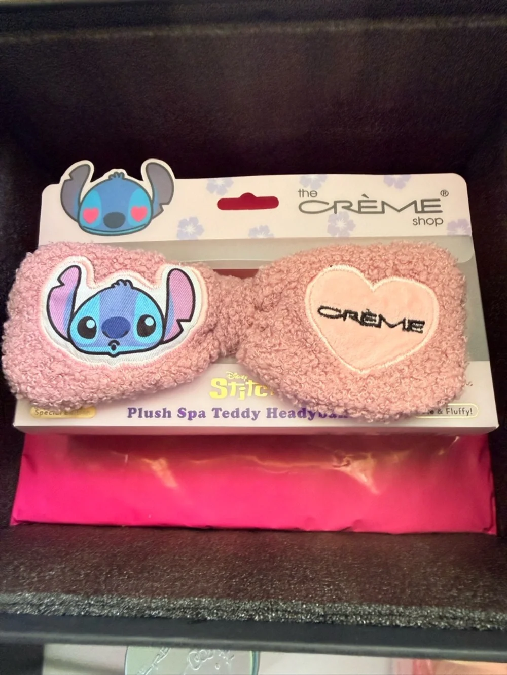 The Crème Shop x Disney Stitch Pink Plush Spa Eye Mask DS622261-P